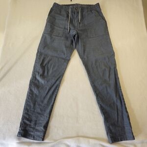 PROPER CLOTHMen's Gray Casual Pants Linen/cotton/elastain